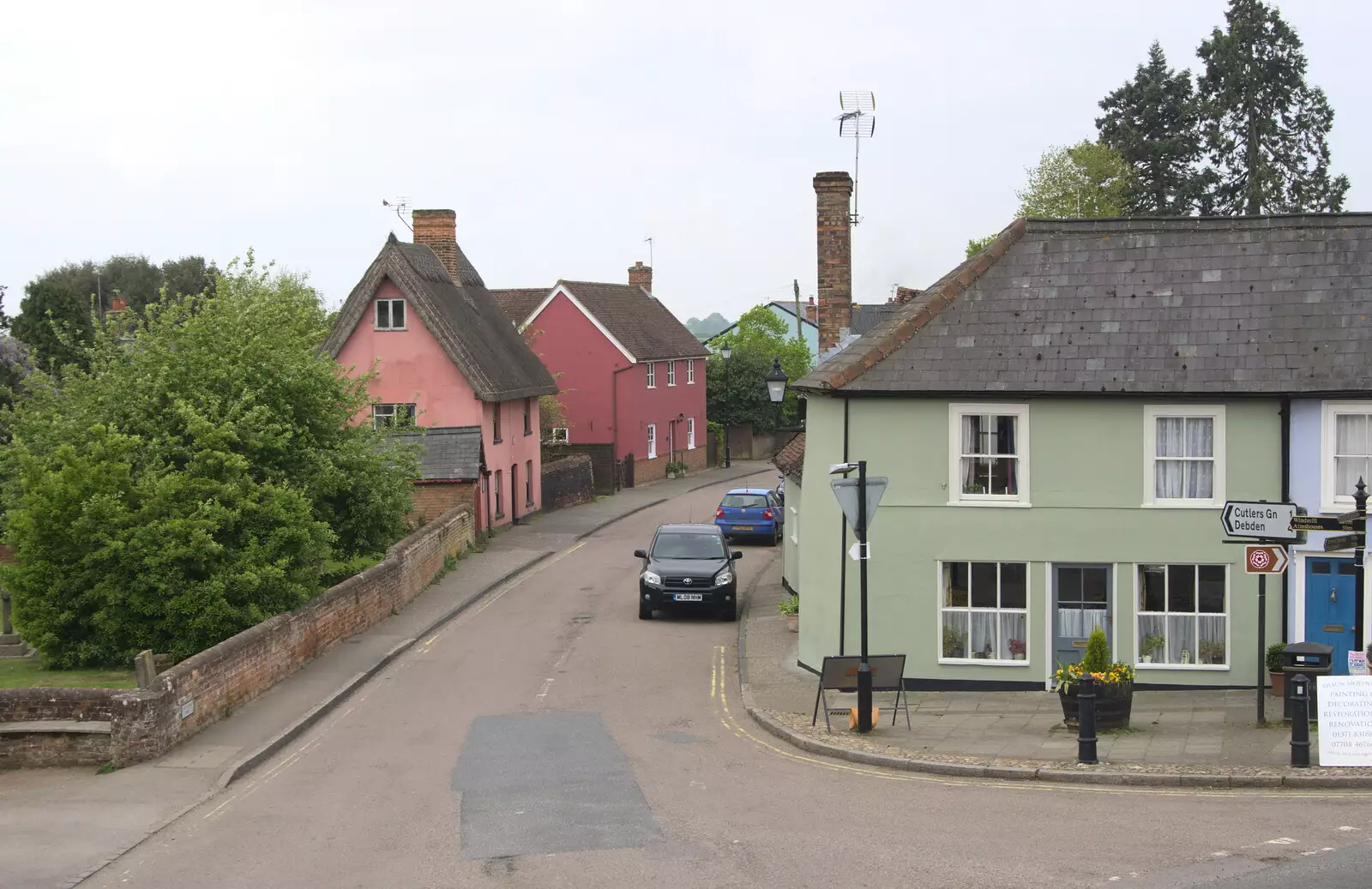 A view of Thaxted, from The Last-Ever BSCC Weekend Away Bike Ride, Thaxted, Essex - 6th May 2017