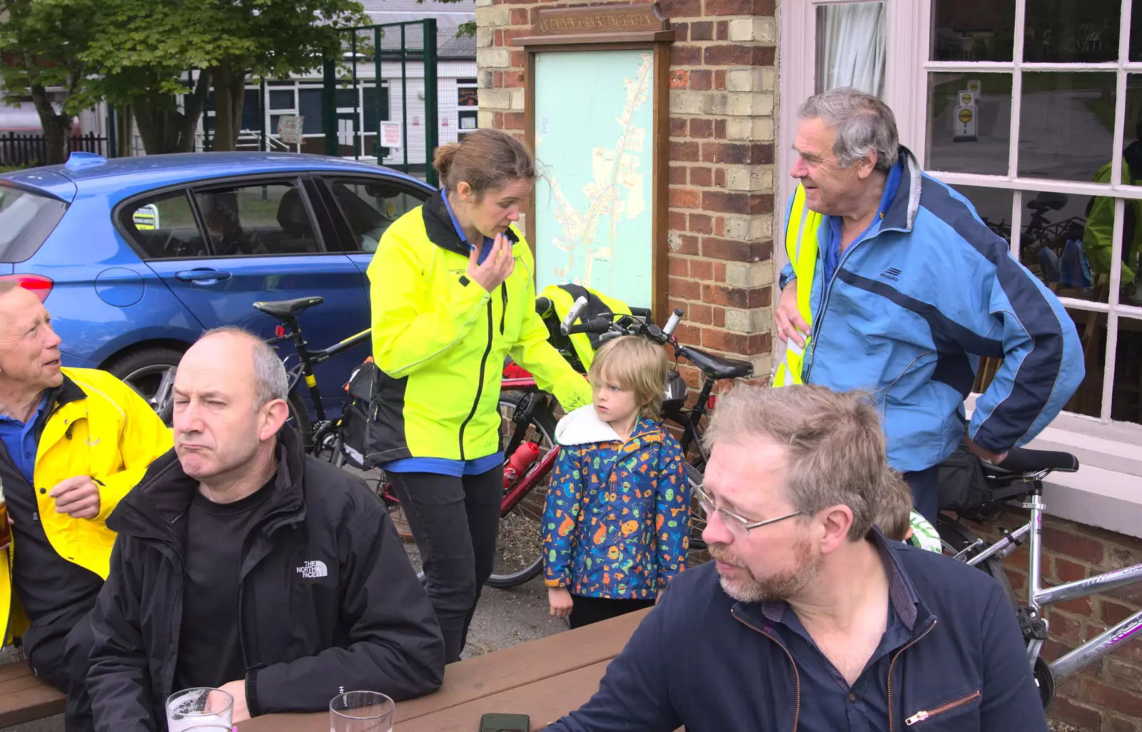 DH has got his grump on, from The Last-Ever BSCC Weekend Away Bike Ride, Thaxted, Essex - 6th May 2017