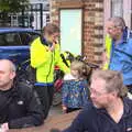 DH has got his grump on, The Last-Ever BSCC Weekend Away Bike Ride, Thaxted, Essex - 6th May 2017