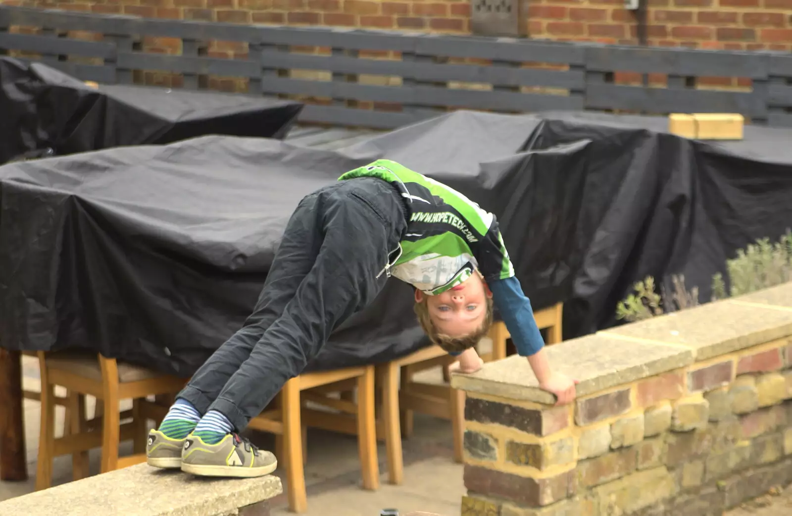 Fred messes about, from The Last-Ever BSCC Weekend Away Bike Ride, Thaxted, Essex - 6th May 2017