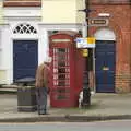 A dog has a wee on a K6 phone box, A Postcard From Thaxted, Essex - 7th May 2017