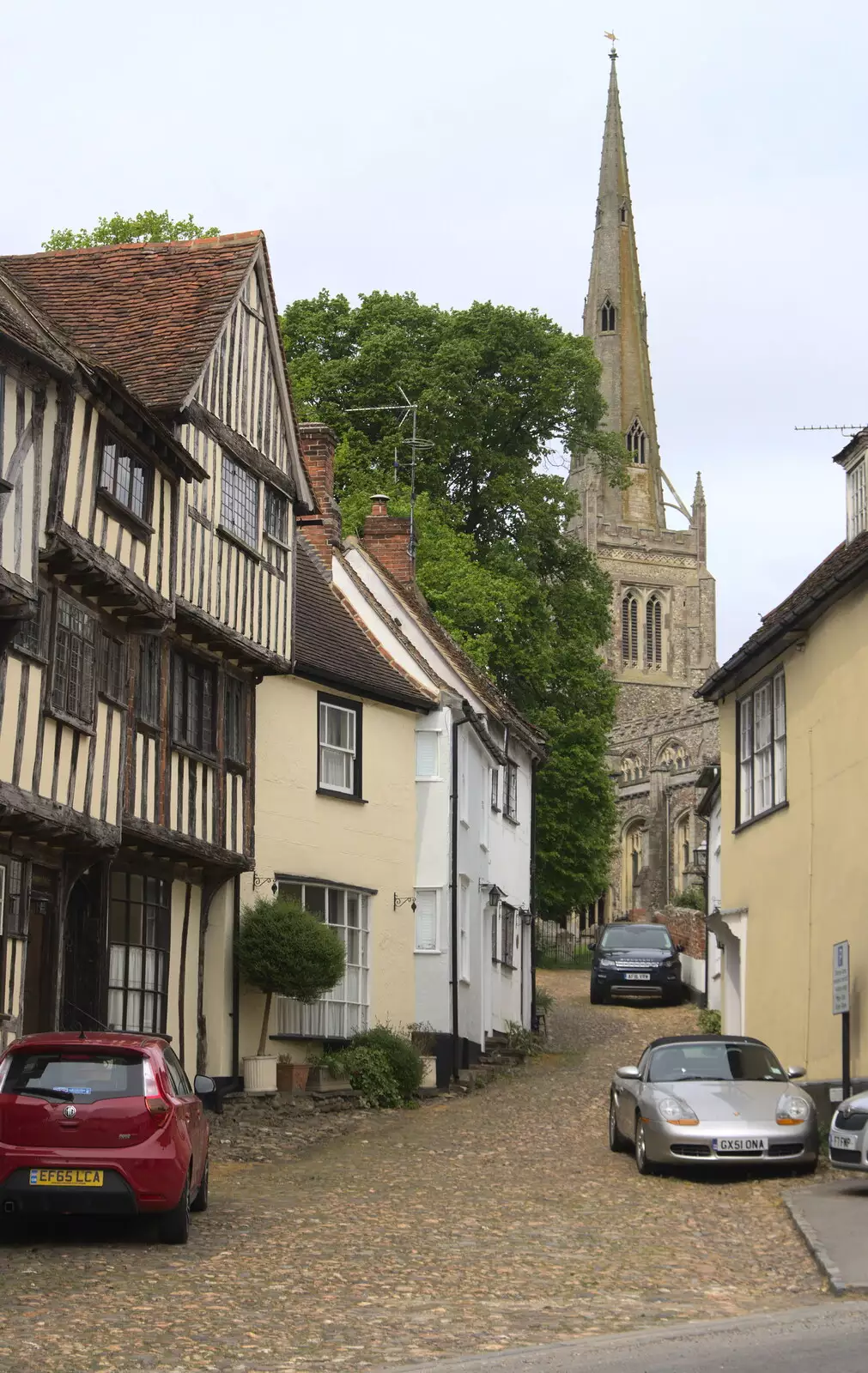 Stoney Lane, Thaxted, from A Postcard From Thaxted, Essex - 7th May 2017