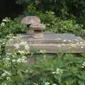 Wooden mushrooms, A Postcard From Thaxted, Essex - 7th May 2017