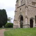 Isobel roams around the churchyard, A Postcard From Thaxted, Essex - 7th May 2017