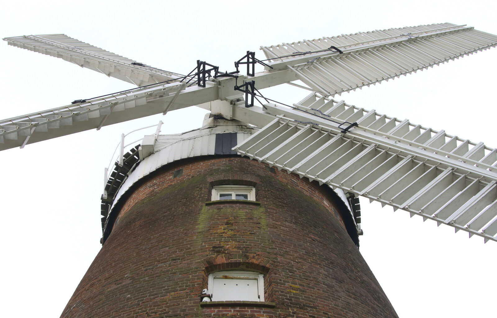 The sails of John Webb's windmill from A Postcard From Thaxted, Essex - 7th May 2017
