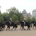 Horses trot through the Wellington Arch, The Diss Organ Festival, Diss, Norfolk - 14th May 2017