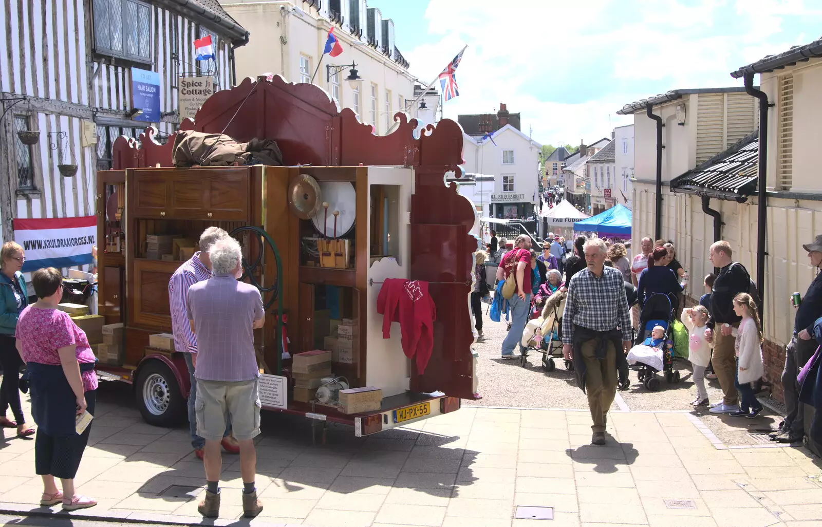 The organ festival at the Market Place in Diss, from The Diss Organ Festival, Diss, Norfolk - 14th May 2017