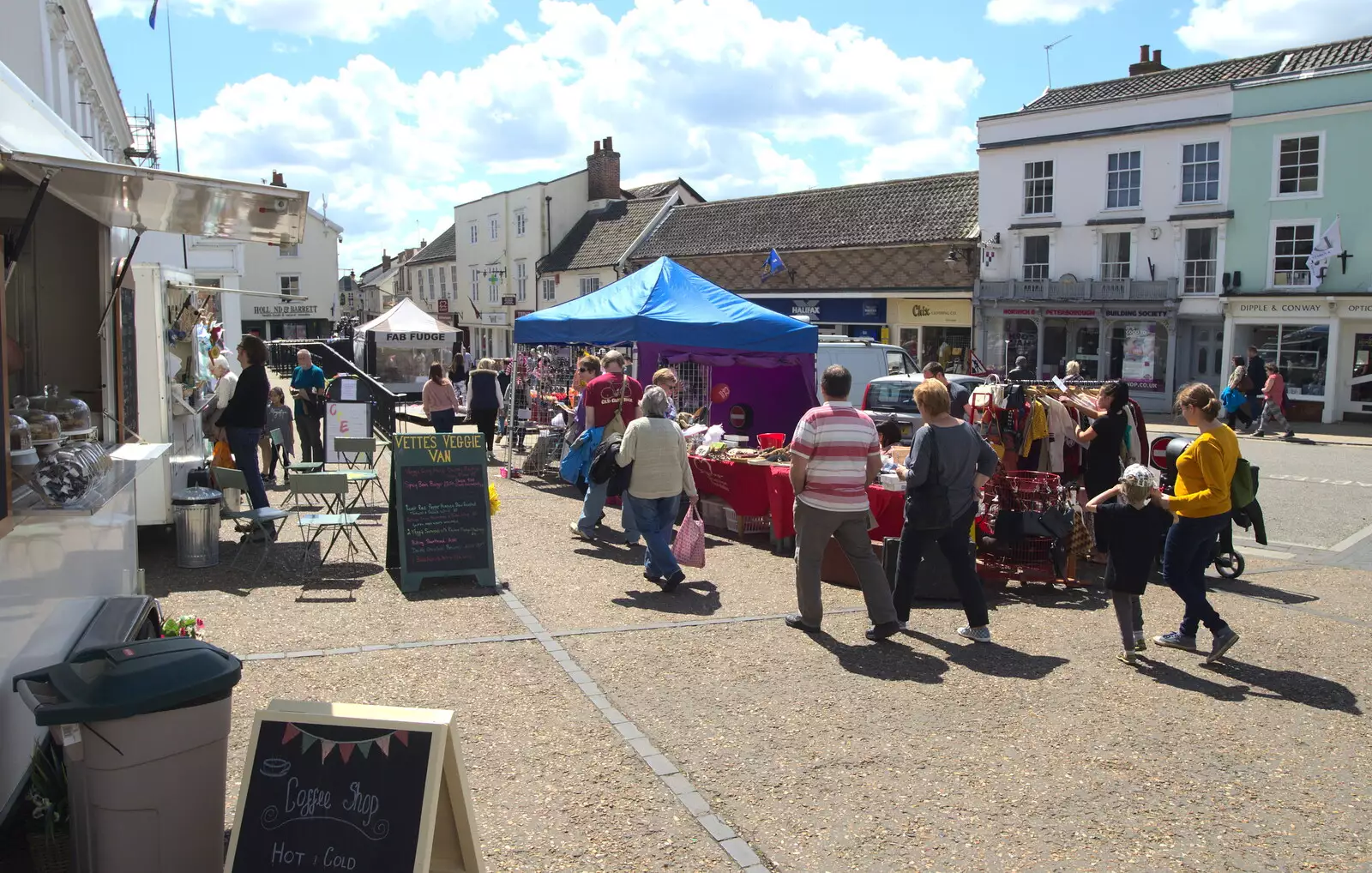 Diss market place, from The Diss Organ Festival, Diss, Norfolk - 14th May 2017