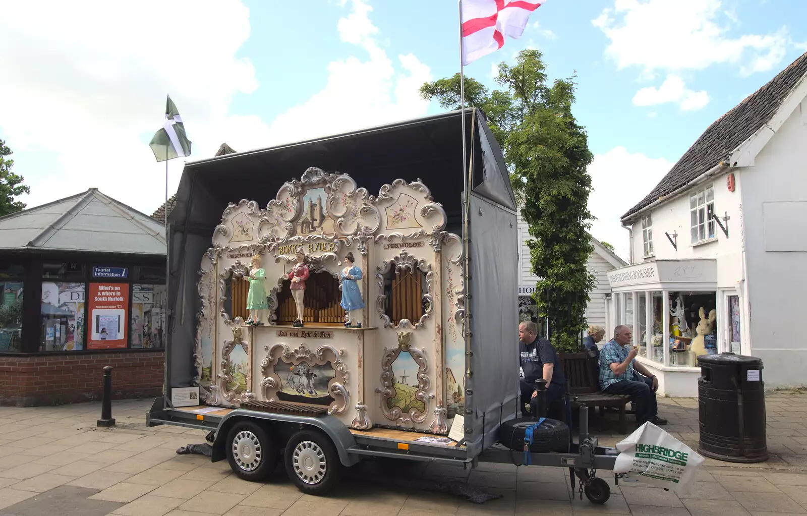 Another organ by the tourist office near the Mere, from The Diss Organ Festival, Diss, Norfolk - 14th May 2017