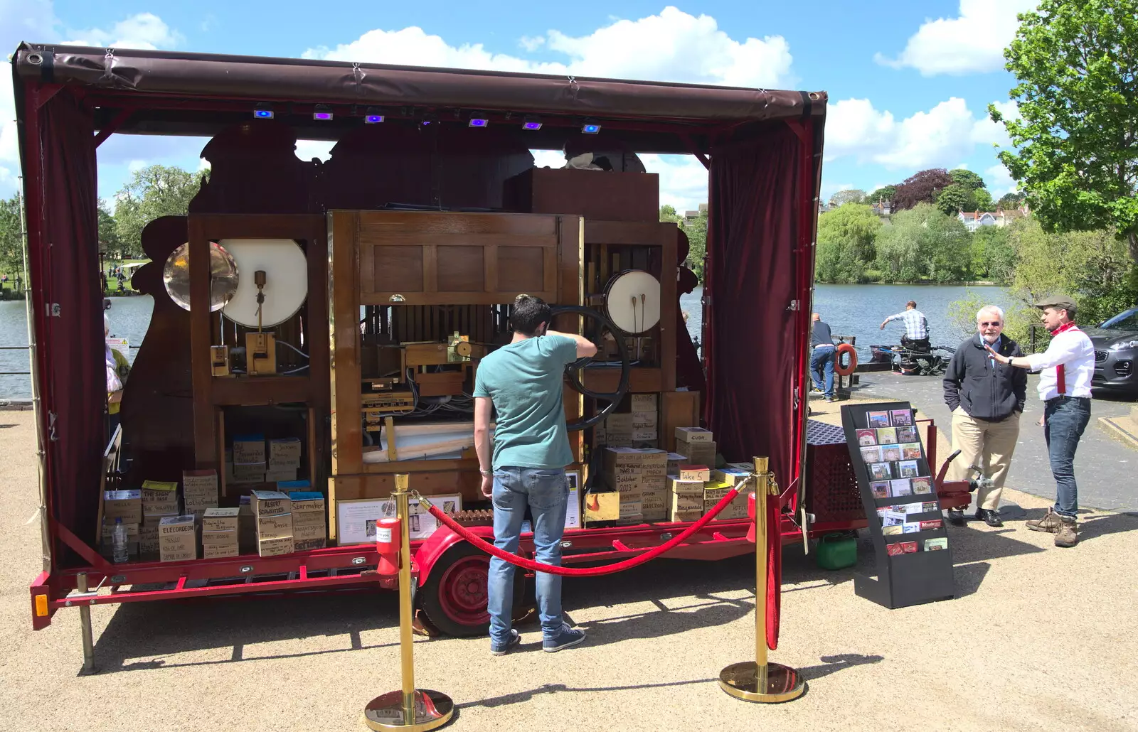 The back of Het Blauwtje Orgel by the Mere, from The Diss Organ Festival, Diss, Norfolk - 14th May 2017