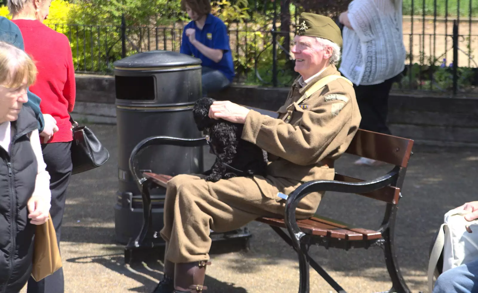 There's a Dads Army look-alike near the Mere, from The Diss Organ Festival, Diss, Norfolk - 14th May 2017