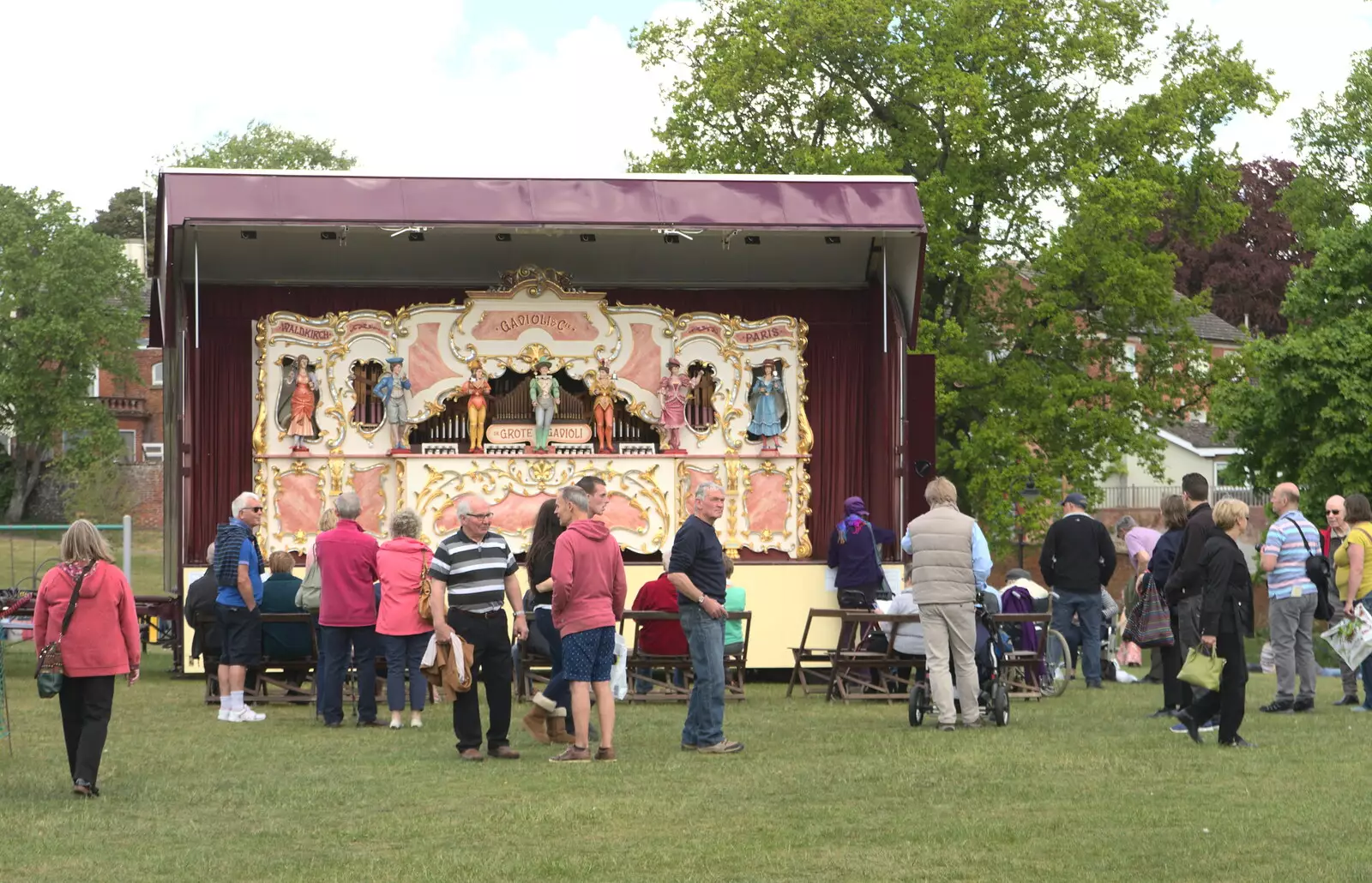 De Grote Gadioli organ in the park, from The Diss Organ Festival, Diss, Norfolk - 14th May 2017