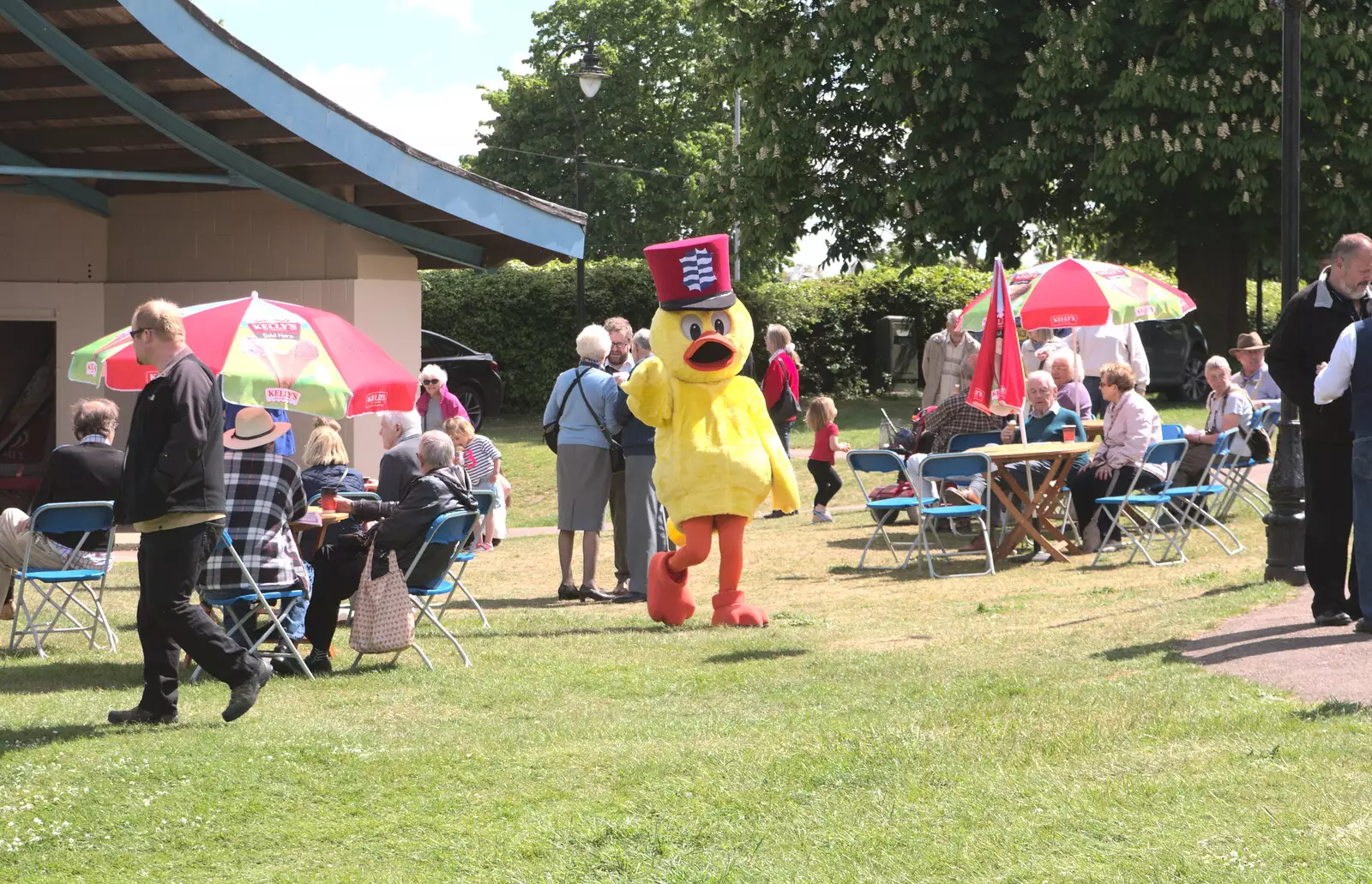 The Diss town mascot roams the park, from The Diss Organ Festival, Diss, Norfolk - 14th May 2017