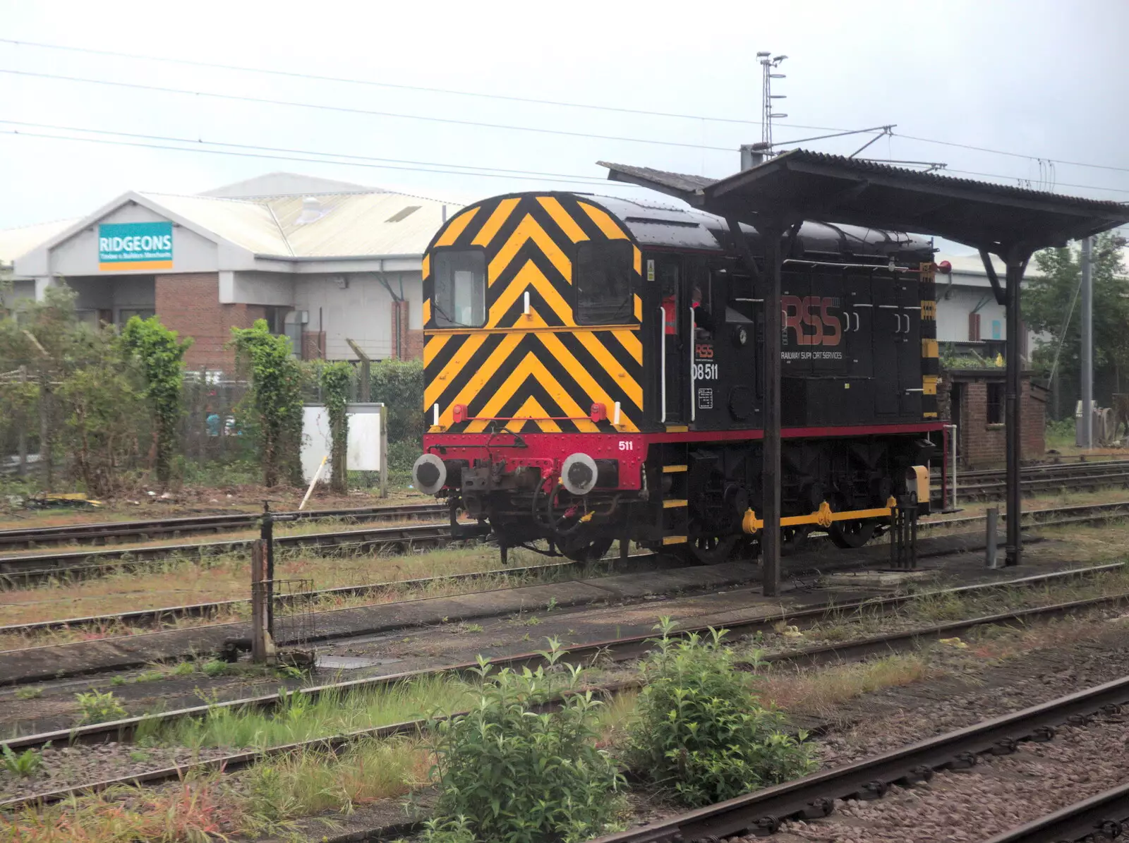 There's an old-timey shunter at Cambridge station, from A Day at the Grain Brewery Open Day, Alburgh, Suffolk - 20th May 2017