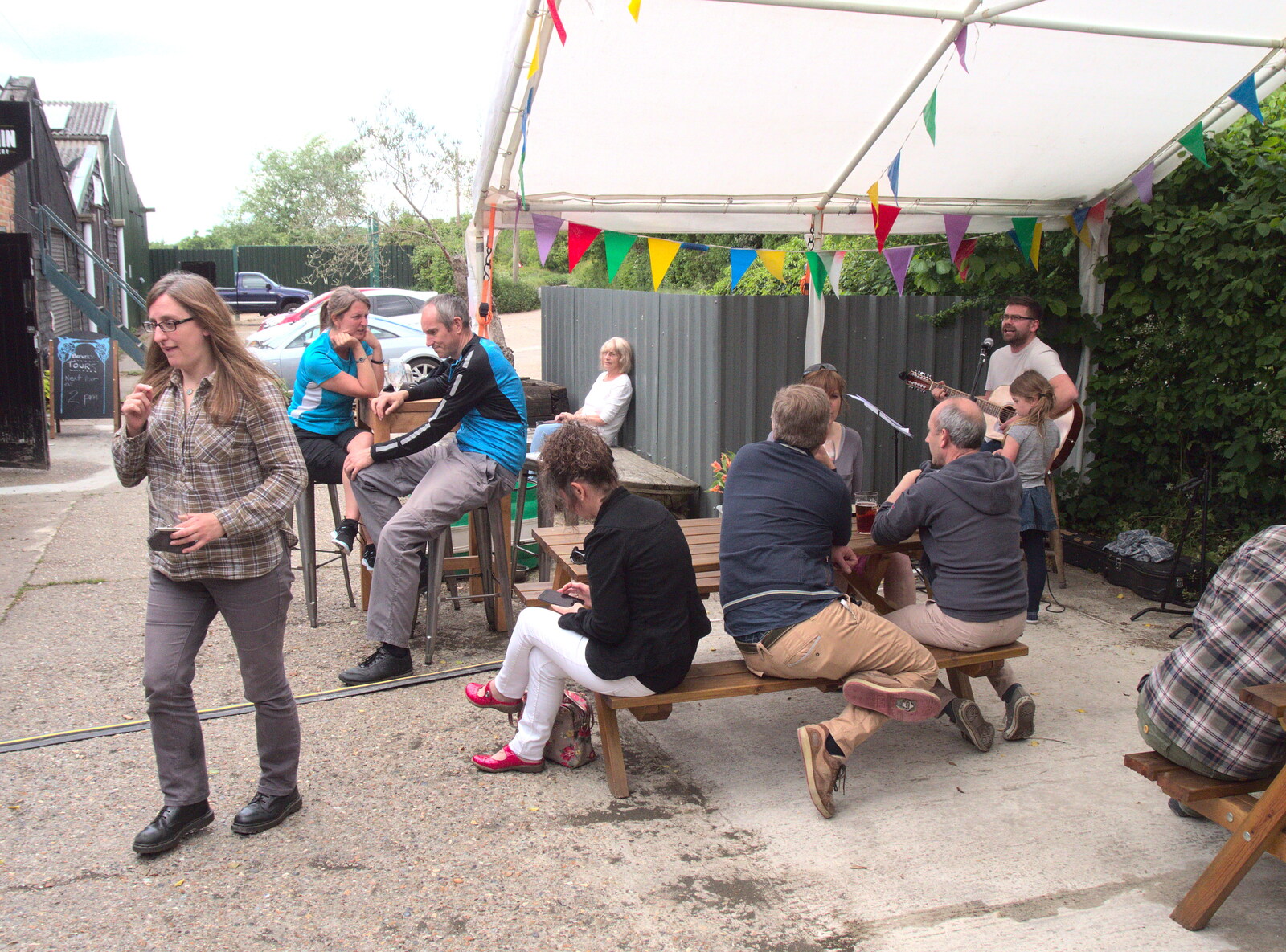 There's music going on outside from A Day at the Grain Brewery Open Day, Alburgh, Suffolk - 20th May 2017