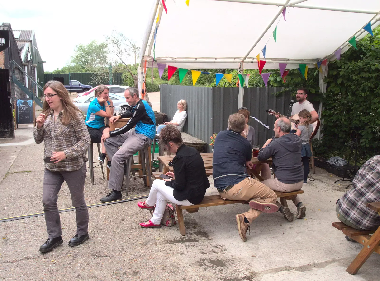 There's music going on outside, from A Day at the Grain Brewery Open Day, Alburgh, Suffolk - 20th May 2017