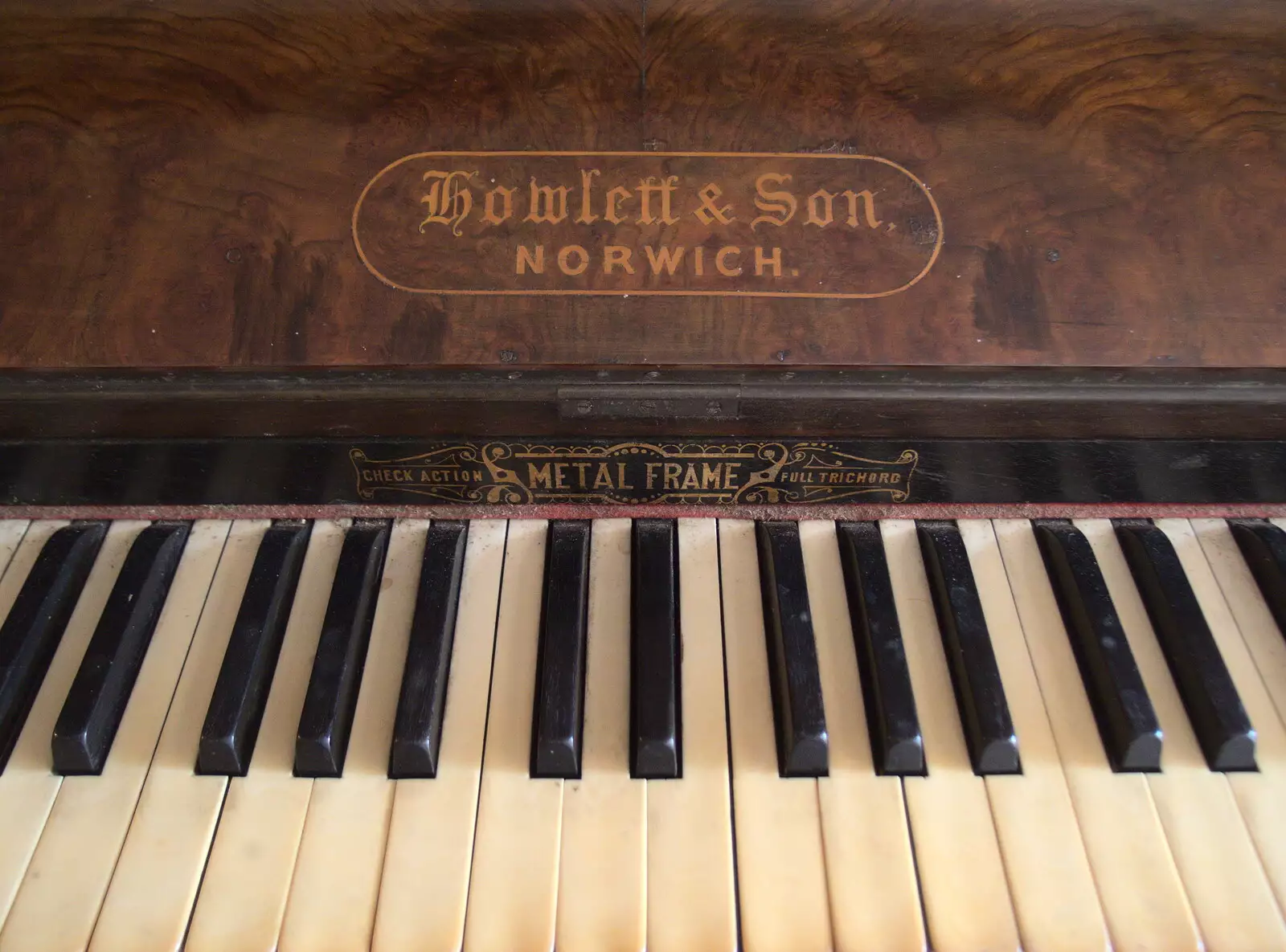 There's an old wrecked piano near the toilets, from A Day at the Grain Brewery Open Day, Alburgh, Suffolk - 20th May 2017