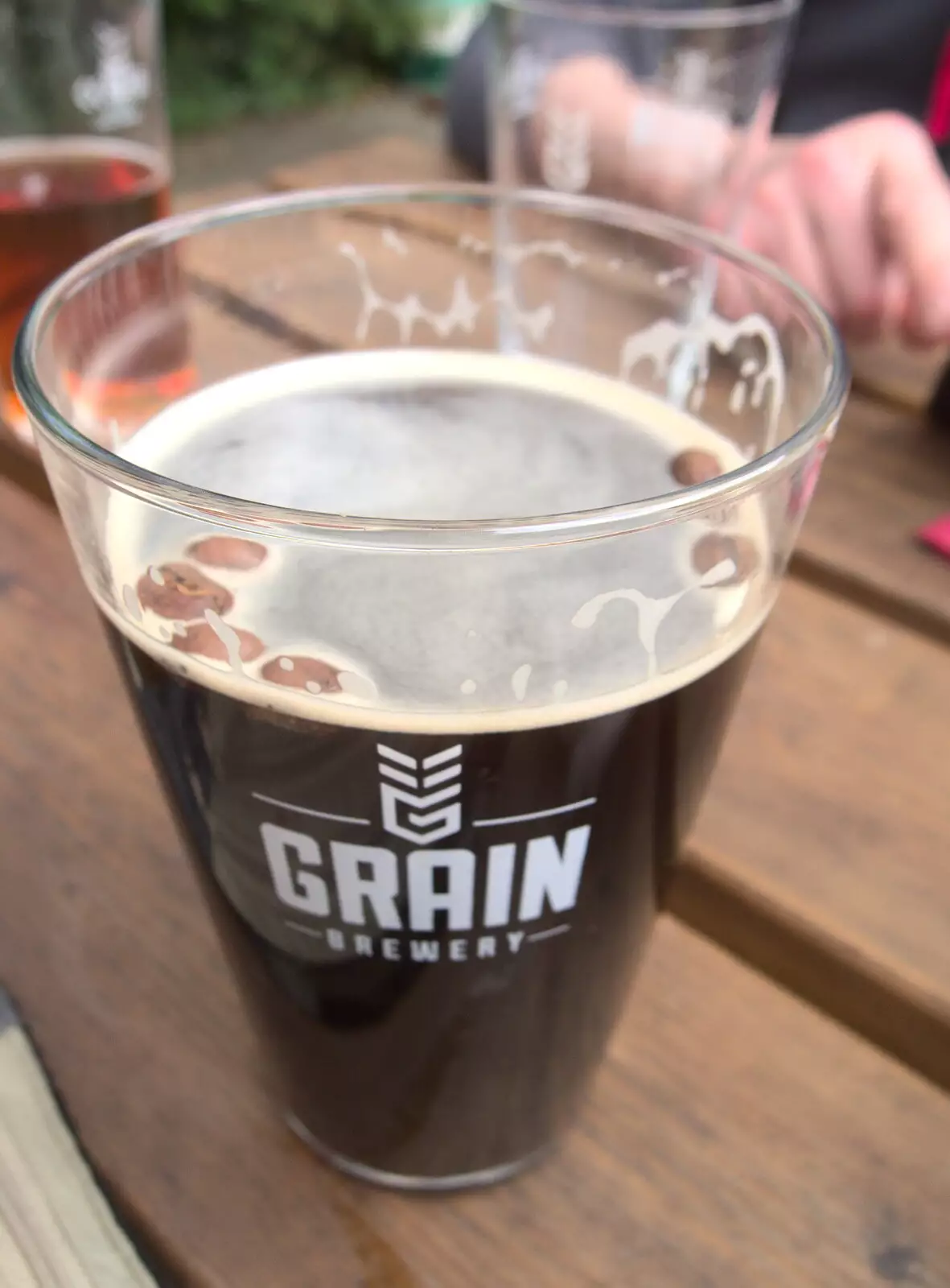 Nosher's beer, plus coffee beans, from A Day at the Grain Brewery Open Day, Alburgh, Suffolk - 20th May 2017