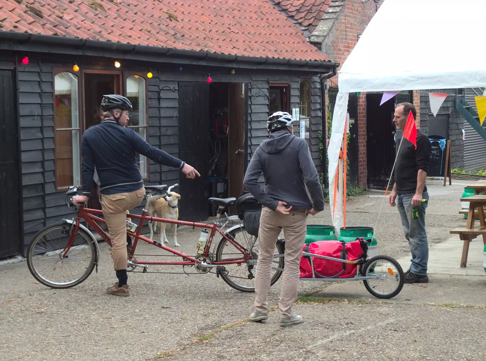 Marc's got an extra 15kg of beer in tow, from A Day at the Grain Brewery Open Day, Alburgh, Suffolk - 20th May 2017