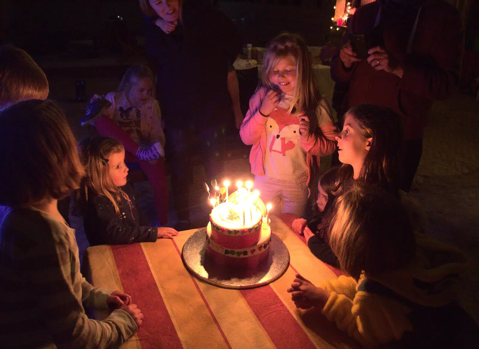 It's Grace's birthday, so she gets a cake, from Clive and Suzanne's Party, Braisworth, Suffolk - 21st May 2017