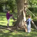 Soph the Roph climbs a tree, Clive and Suzanne's Party, Braisworth, Suffolk - 21st May 2017