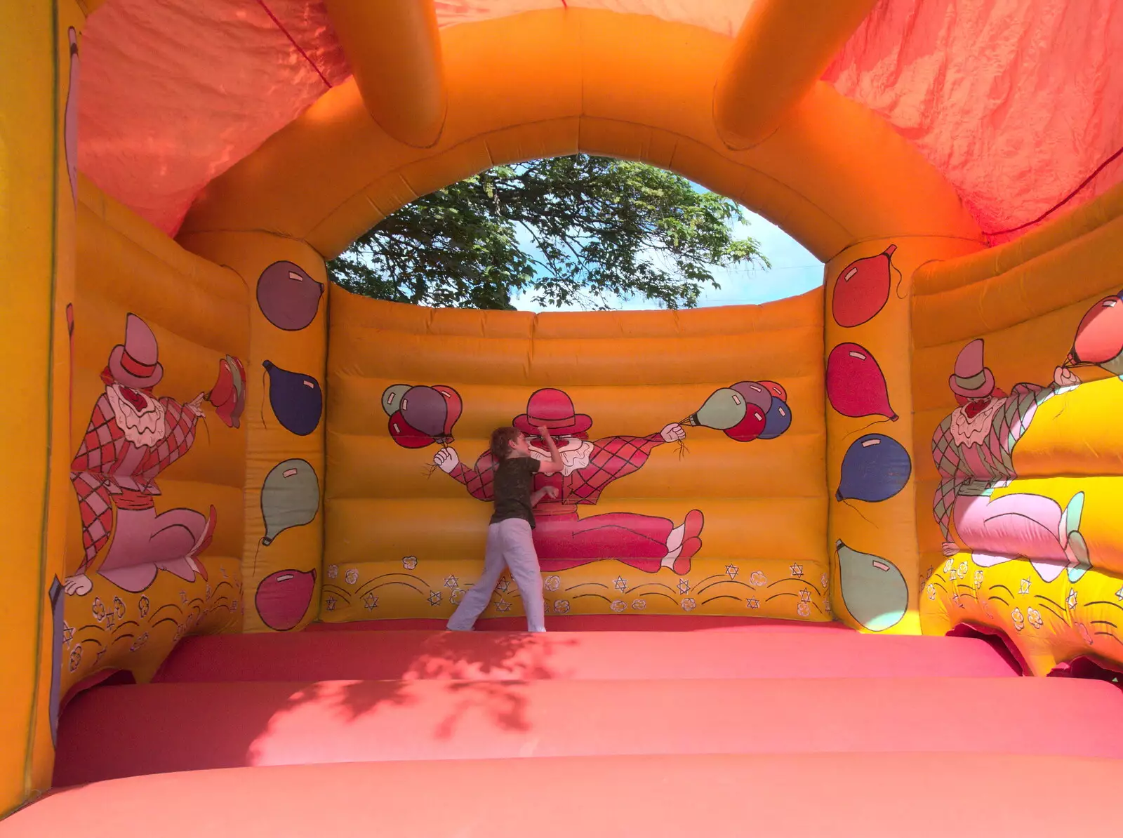 There's even a bouncy castle, from Clive and Suzanne's Party, Braisworth, Suffolk - 21st May 2017