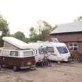 The van is surrounded, Clive and Suzanne's Party, Braisworth, Suffolk - 21st May 2017