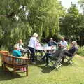 Time for a drink near the pond, Clive and Suzanne's Party, Braisworth, Suffolk - 21st May 2017