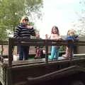 Suzanne and the gang in the car park in Eye, Clive and Suzanne's Party, Braisworth, Suffolk - 21st May 2017