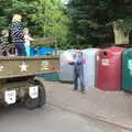 Clive visits the bottle bank, Clive and Suzanne's Party, Braisworth, Suffolk - 21st May 2017