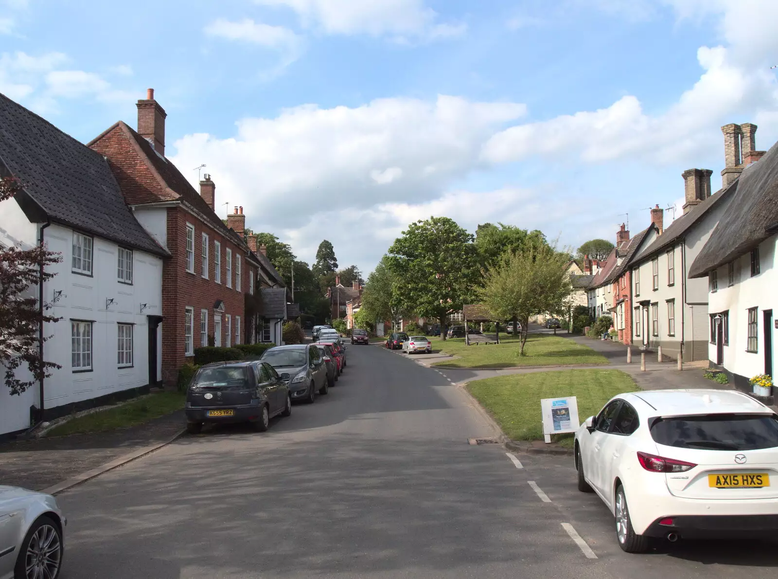 The village of Hoxne, from Clive and Suzanne's Party, Braisworth, Suffolk - 21st May 2017