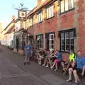 The bike club outside the Greyhound, Badders, Bike Rides and a Birthday, Suffolk - 26th May 2017