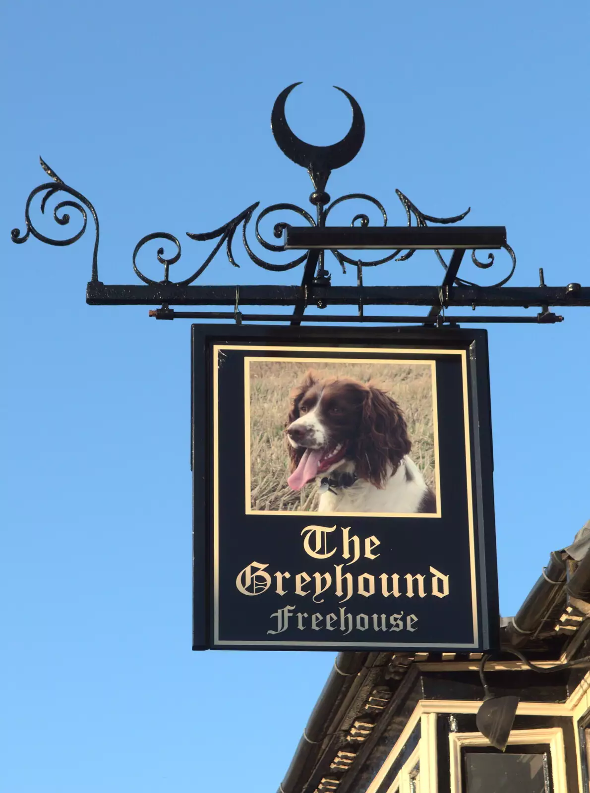 A subversive pub sign, from Badders, Bike Rides and a Birthday, Suffolk - 26th May 2017