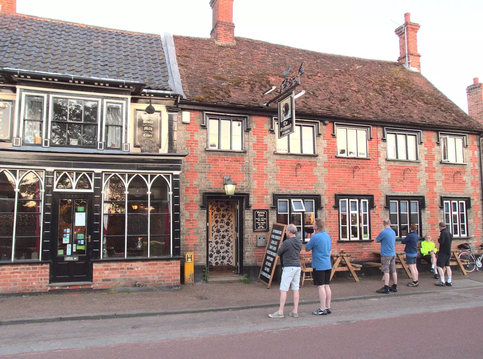 The curious architecture of half the pub, from Badders, Bike Rides and a Birthday, Suffolk - 26th May 2017