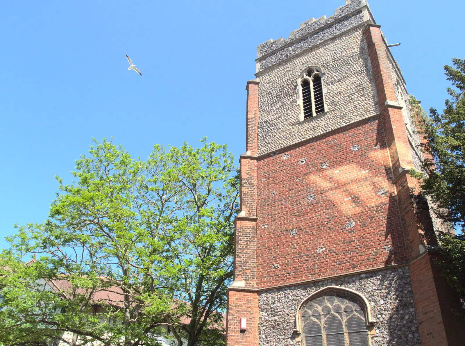 St. Stephen's church, opposite the Buttermarket, from Badders, Bike Rides and a Birthday, Suffolk - 26th May 2017