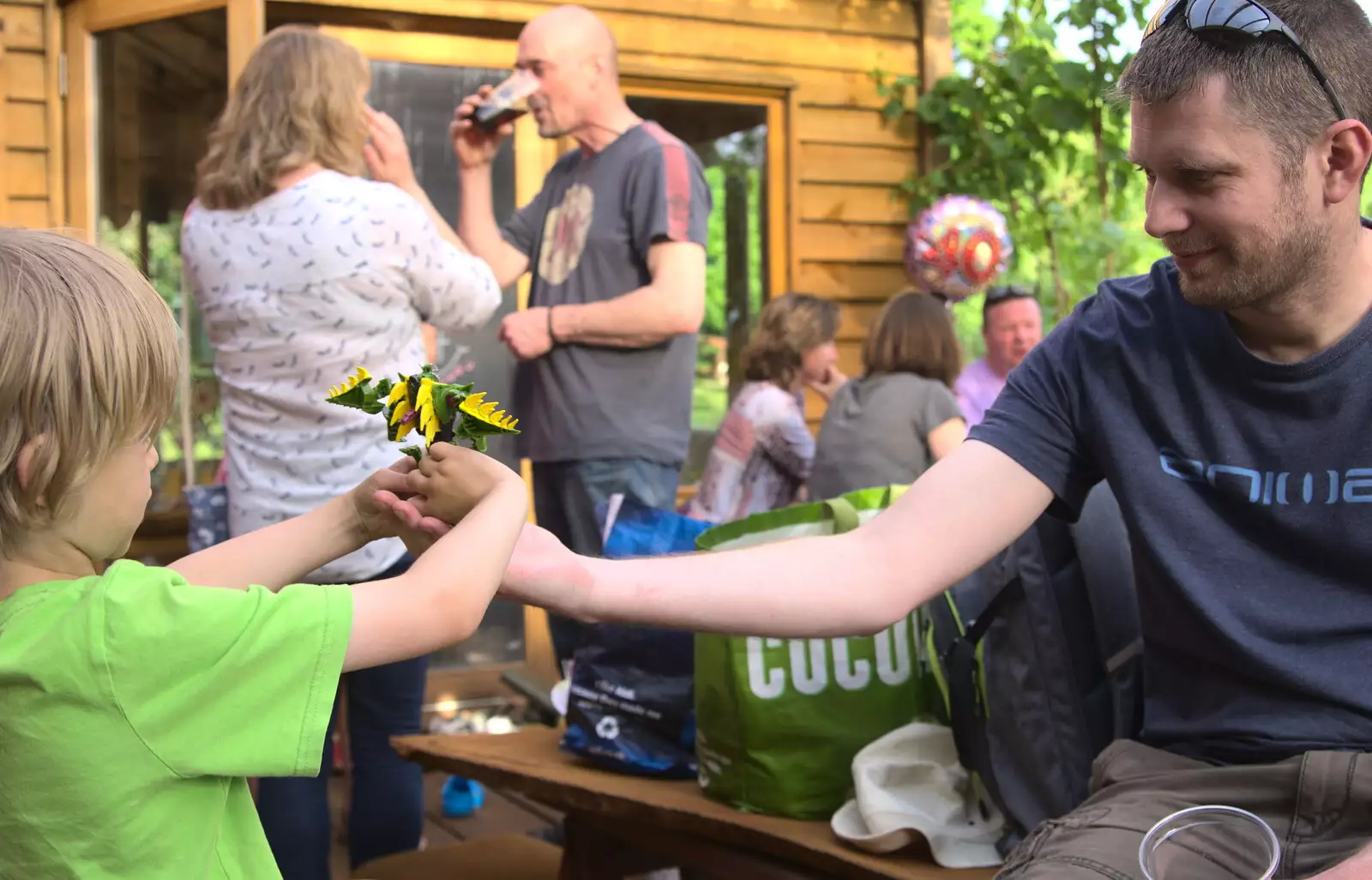 The Boy Phil torments Harry, from Wavy and Martina's Combined Birthdays, Thrandeston, Suffolk - 27th May 2017