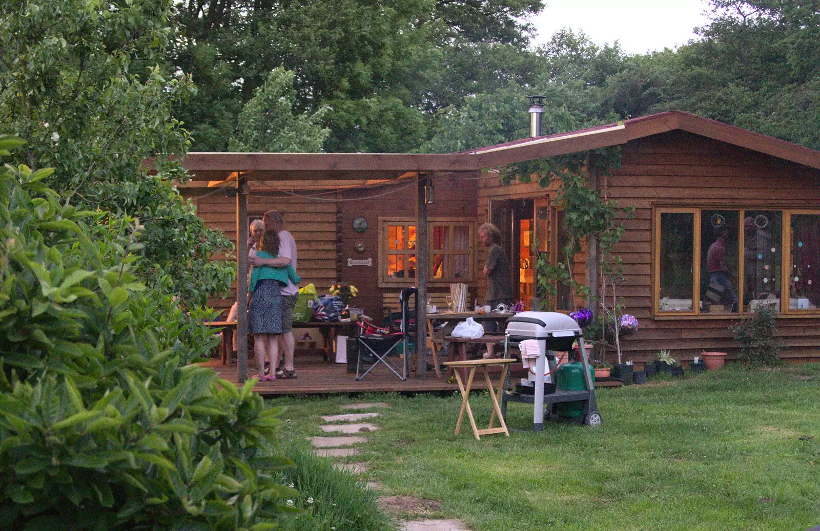 The log cabin, from Wavy and Martina's Combined Birthdays, Thrandeston, Suffolk - 27th May 2017