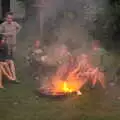 The children do marshmallows on the fire, Wavy and Martina's Combined Birthdays, Thrandeston, Suffolk - 27th May 2017