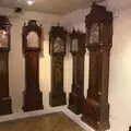 A room full of Grandfather and Longcase clocks, Wavy and Martina's Combined Birthdays, Thrandeston, Suffolk - 27th May 2017