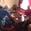 Spammy and Colin in the Six Bells, The BSCC Rides to the Six Bells, Gislingham, Suffolk - 1st June 2017