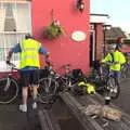 Alan gets his bike out, The BSCC Rides to the Six Bells, Gislingham, Suffolk - 1st June 2017