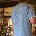 Wavy's home-made teeshirt, A Retirement: The Last Night of The Swan Inn, Brome, Suffolk - 3rd June 2017