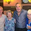 John Willy, Sylvia, Alan and Spammy, A Retirement: The Last Night of The Swan Inn, Brome, Suffolk - 3rd June 2017