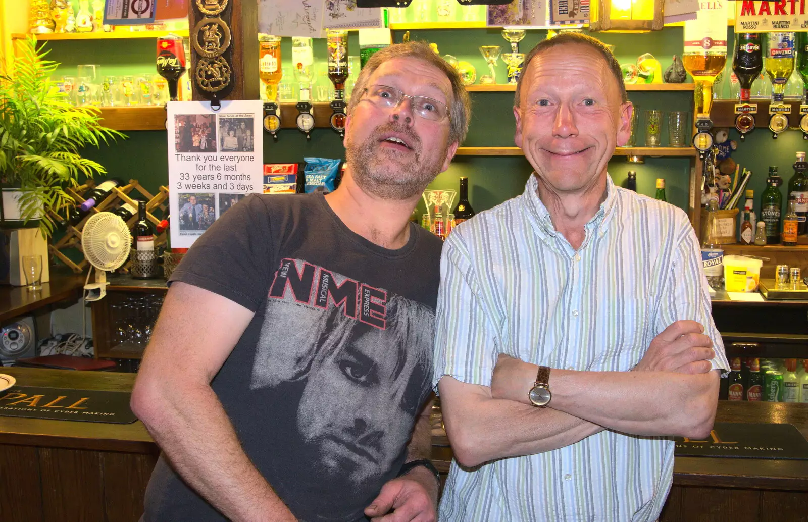 Marc and Apple, from A Retirement: The Last Night of The Swan Inn, Brome, Suffolk - 3rd June 2017