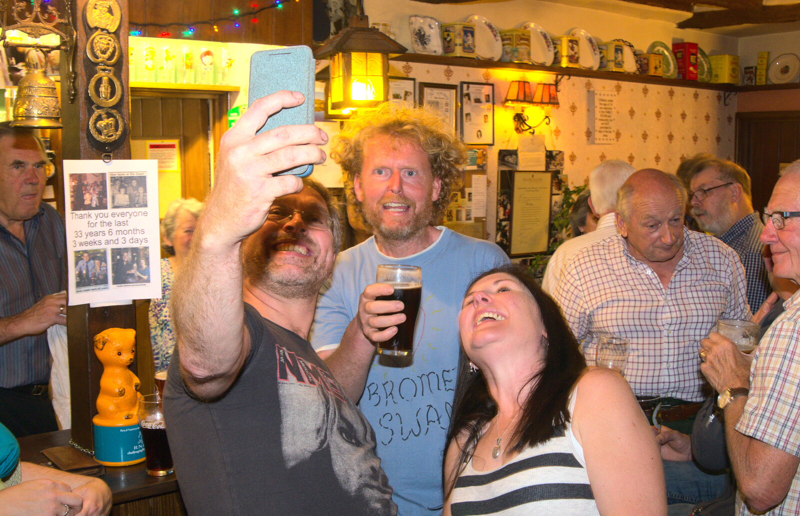 Another selfie with Wavy and Rachel from A Retirement: The Last Night of The Swan Inn, Brome, Suffolk - 3rd June 2017