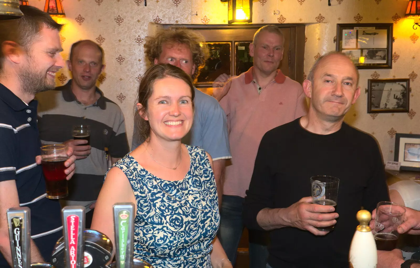 Isobel and DH, from A Retirement: The Last Night of The Swan Inn, Brome, Suffolk - 3rd June 2017