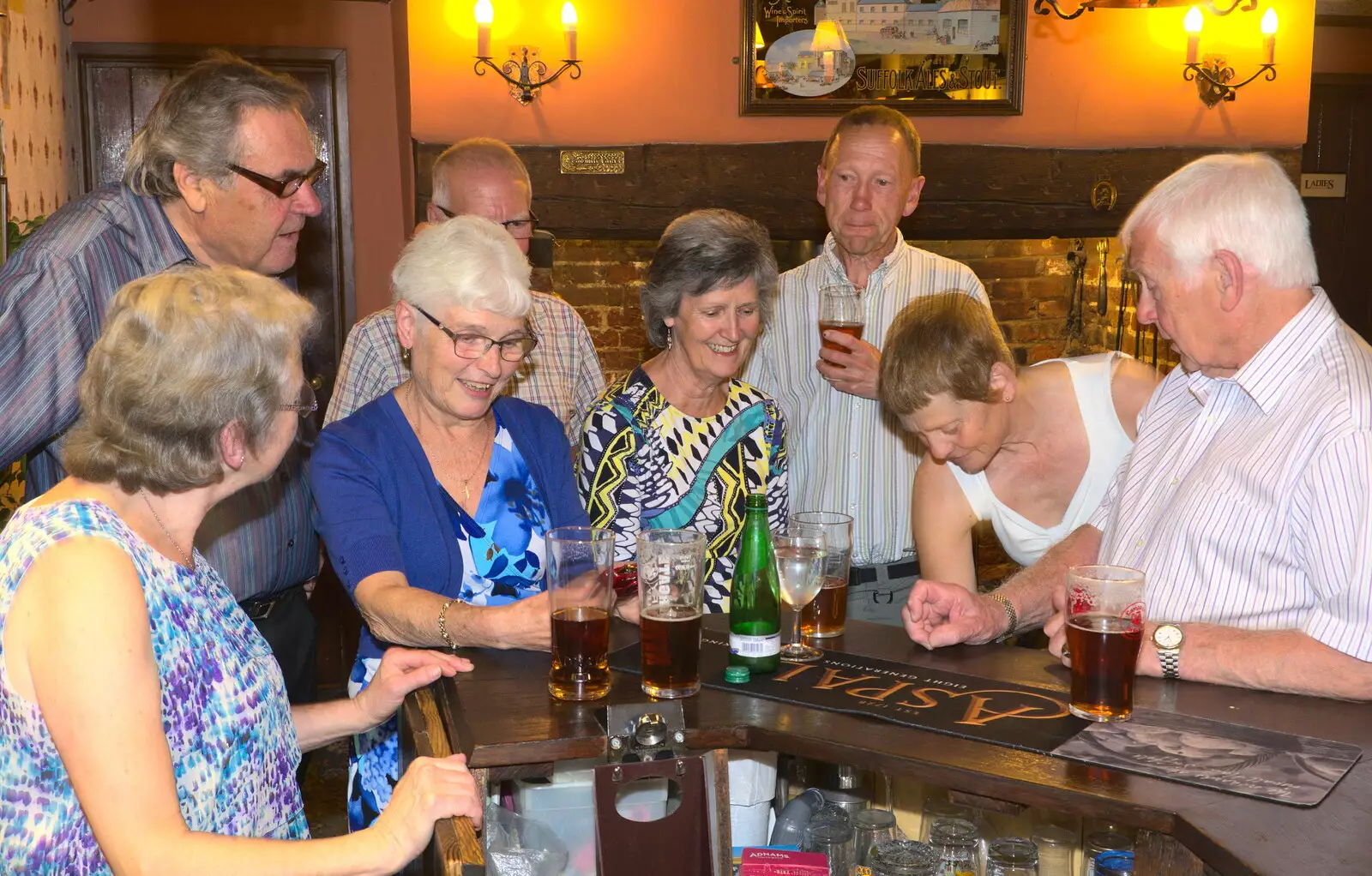 The Saga group again, from A Retirement: The Last Night of The Swan Inn, Brome, Suffolk - 3rd June 2017