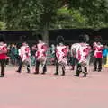 Nosher gets held up by a marching band, The BSCC at the Mellis Railway and The Swan, Brome, Suffolk - 8th June 2017