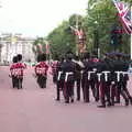 Buglers with Bearskins head off up the Mall, The BSCC at the Mellis Railway and The Swan, Brome, Suffolk - 8th June 2017