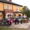 The BSCC at the Mellis Railway and The Swan, Brome, Suffolk - 8th June 2017, The bike club outside the Mellis Railway